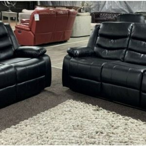 roma black recliner 3 2