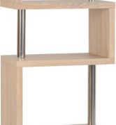 CHARISMA-5-SHELF-UNIT-LIGHT-SONOMA-OAKCHROME-01-300-306-038-166x400