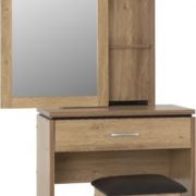 CHARLES-1-DRAWER-DRESSING-TABLE-SET-OAK-EFFECT-VENEERBROWN-PU-2021-100-107-003-02-227×400