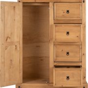 CORONA-1-DOOR-4-DRAWER-LOW-WARDROBE-DISTRESSED-WAXED-PINE-2020-100-101-020-03-374×400