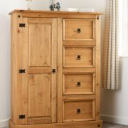 CORONA-1-DOOR-4-DRAWER-LOW-WARDROBE-DISTRESSED-WAXED-PINE-2020-100-101-020-08-323×400