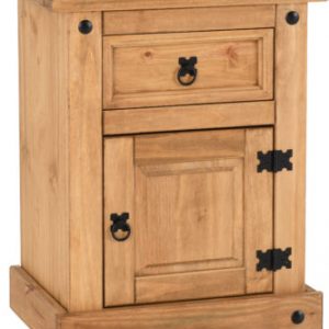 CORONA-1-DRAWER-1-DOOR-BEDSIDE-DISTRESSED-WAXED-PINE-2020-100-103-011-01-333x400