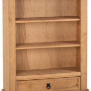 CORONA-1-DRAWER-BOOKCASE-DISTRESSED-WAXED-PINE-2020-300-306-004-01-303x400
