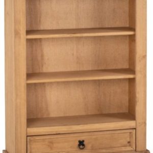 CORONA-1-DRAWER-BOOKCASE-DISTRESSED-WAXED-PINE-2020-300-306-004-01-303x400