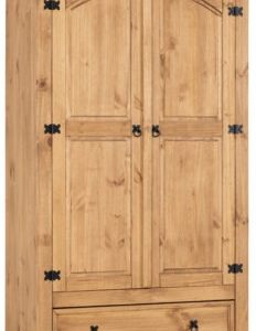 CORONA-2-DOOR-1-DRAWER-WARDROBE-DISTRESSED-WAXED-PINE-2020-100-101-021-01-232x400