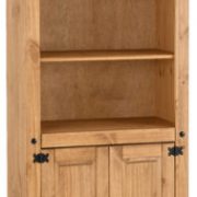 CORONA-2-DOOR-DISPLAY-UNITBOOKCASE-DISTRESSED-WAXED-PINE-2020-300-306-005-01-189x400