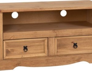 CORONA-2-DRAWER-FLAT-SCREEN-TV-UNIT-NO-SHELF-DISTRESSED-WAXED-PINE-2020-300-305-010-01-400x232