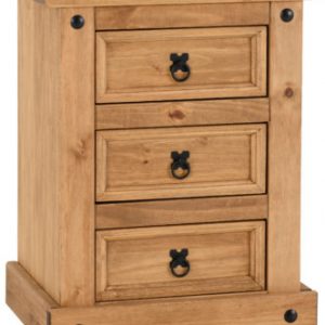 CORONA-3-DRAWER-BEDSIDE-DISTRESSED-WAXED-PINE-2020-100-103-010-01-332x400