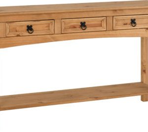 CORONA-3-DRAWER-CONSOLE-TABLE-WITH-SHELF-DISTRESSED-WAXED-PINE-2020-300-304-004-01-400x267