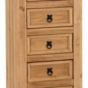 CORONA-5-DRAWER-NARROW-CHEST-DISTRESSED-WAXED-PINE-2020-100-102-026-01-221x400