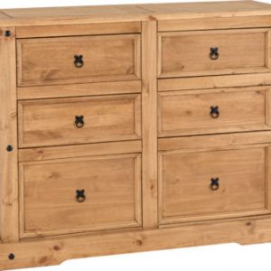CORONA-6-DRAWER-CHEST-DISTRESSED-WAXED-PINE-2020-100-102-027-01-400x336