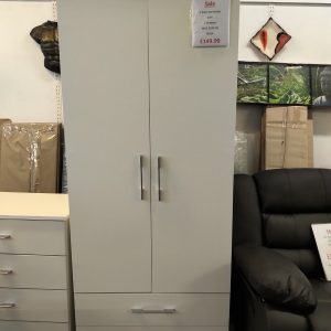 white wardrobe closed