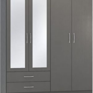 NEVADA-4-DOOR-2-DRAWER-WARDROBE-3D-EFFECT-GREY-2021-100-101-136-3-341x400