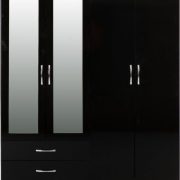 NEVADA-4-DOOR-2-DRAWER-WARDROBE-BLACK-GLOSS-2023-100-101-181-02-340×400
