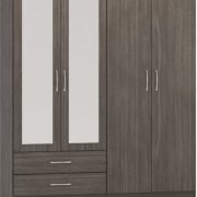 NEVADA-4-DOOR-2-DRAWER-WARDROBE-BLACK-WOOD-GRAIN-2021-100-101-130-1-341x400