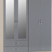 NEVADA-4-DOOR-2-DRAWER-WARDROBE-GREY-GLOSSLIGHT-OAK-EFFECT-VENEER-2019-01-100-101-075-334x400