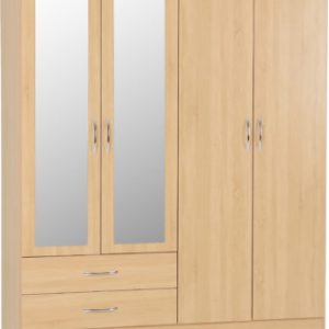NEVADA-4-DOOR-2-DRAWER-WARDROBE-SONOMA-OAK-EFFECT-2020-01-100-101-102-337x400
