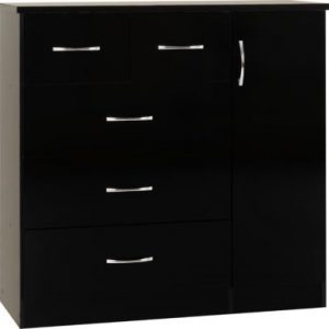 NEVADA-5-DRAWER-LOW-WARDROBE-BLACK-GLOSS-2023-100-101-185-01A-400x390