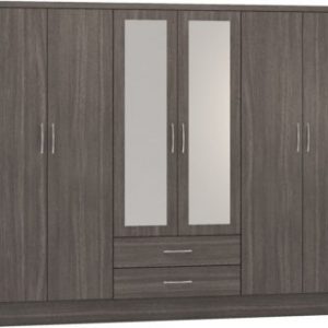 NEVADA-6-DOOR-2-DRAWER-WARDROBE-BLACK-WOOD-GRAIN-2021-100-101-133-1-400x327